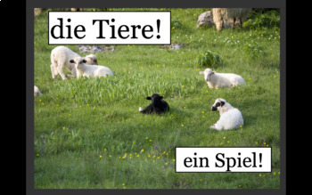 Preview of die Tiere (Farm/Bauernhof) - Deutsch - Animals - German - Spiel / Game