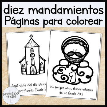 10 mandamientos para colorear