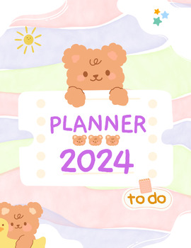 Preview of digital planner 2024 (Hyperlink)