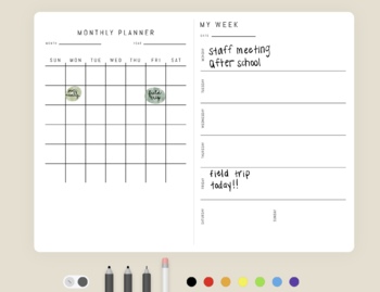 Preview of digital planner stickers