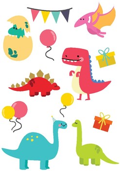 Preview of dino poster -dinosaur -  for you poster -party - birthday  - ready to print