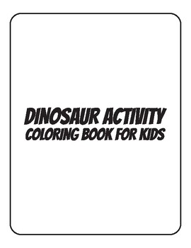 Preview of dinosaur activity book