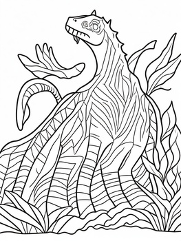 Preview of dinosaur coloring pages | dinosaur coloring sheet |dinosaur coloring book