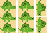 dinosaur themed phonic cards
