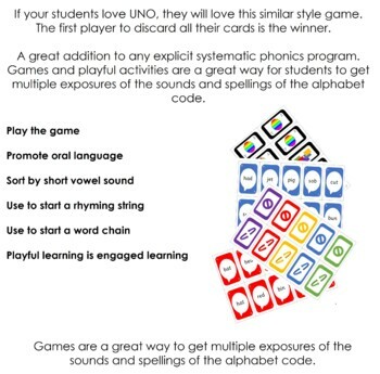 disCARD Phonics Card Game