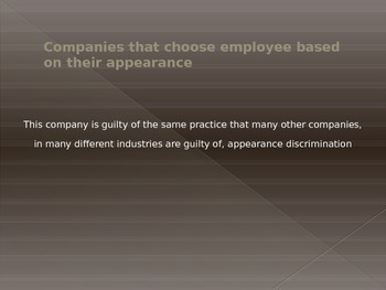 Preview of discrimination based on appearance in workplace