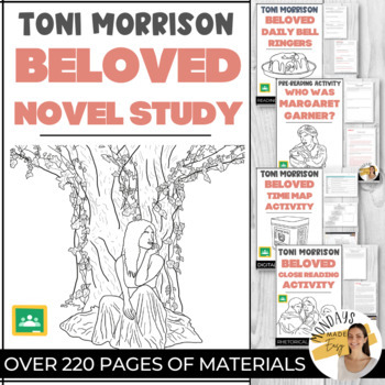Preview of Women's History Month BELOVED Unit Bundle | Novel Study for Toni Morrison