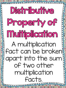 distributive property of multiplication activities tpt