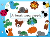 dito animals spec sheets and templates