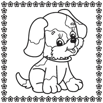 dogs Coloring Book. Easy and Fun for Kids by abdell hida