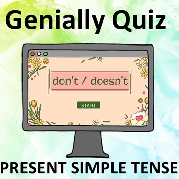 Preview of don't vs doesn't. Interactive quiz