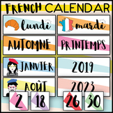 FRENCH CALENDAR SET - DAYS MONTHS SEASONS - WORD WALL - PR