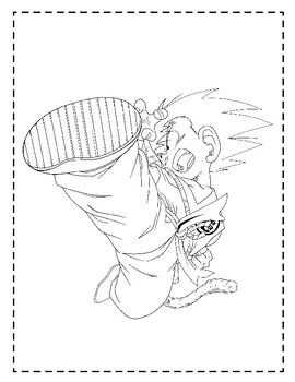 Goku On Cloud Coloring Pages - Son Goku Coloring Pages - Coloring Pages For  Kids And Adults em 2023