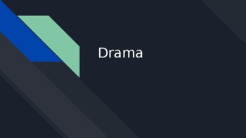 Preview of Grade 7 Drama  Elements (Great package)