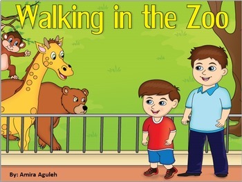 Preview of Zoo Animals - Interactive e-story ( Pre-K- Grade One)