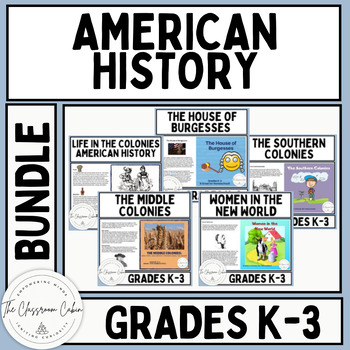 Preview of American History Lessons #11-15 for Grades K-3, Homeschool, & Distance Learning