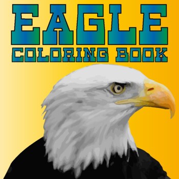 Preview of eagle colouring book for kids and child ( eagle colouring page )