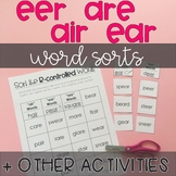 ear, air, are, eer Word Sorts