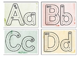 early learning A-Z finger tracing mats