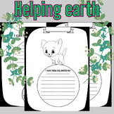 earth day 2024 - Writing Activity,Earth Day Crafts for Kid
