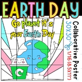 earth day Collaborative coloring Poster Project: Go Planet