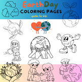 earth day coloring page quotes for kids