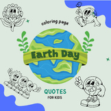 earth day coloring page quotes for kids