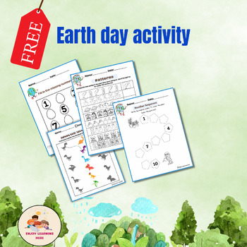 Preview of earth day math puzzle activity