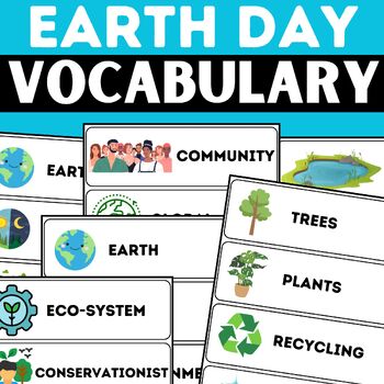 Preview of earth day & spring printable vocabulary
