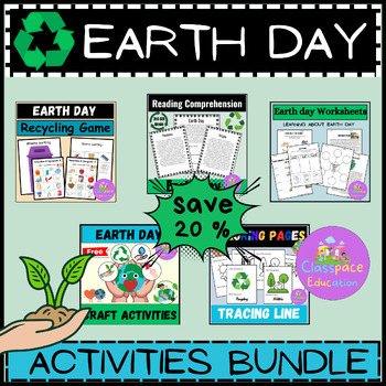 Preview of earth day worksheets ,Activities Bundle,printable packet,environment