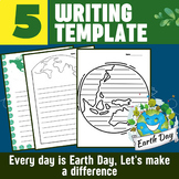 Earth Day Bulletin Board Writing Craft | earth day template
