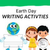 earth day writing craft, recycling sort  and pledge two lines