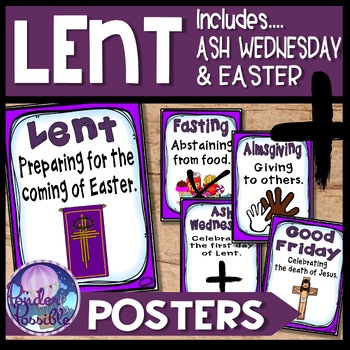 Preview of Easter and Lent Posters