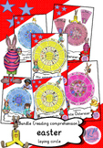 easter laying circles: readin comprehension (2 times diffe