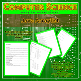 easy COMPUTER SCIENCE - Java Arraylist (Infotext + Exercises)
