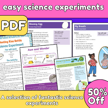 Preview of easy science experiments,scientific method worksheet,Little  Science Thinkers