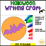 easy simple Halloween writing craft activity