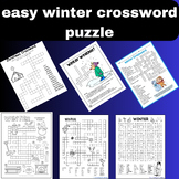 easy winter crossword puzzle77660/Sports Theme/Worksheets Pdf