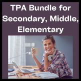 Bundle for Secondary, Middle, and Elementary 3 Task TPA Handbooks