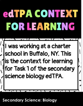 edtpa task 1 context for learning assignment