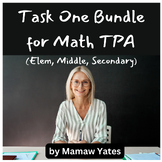 Task One Bundle for Math TPA Handbooks - All Grade Levels