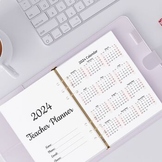 Editable printable teacher planner 2023 ~ 2024 | weakly te