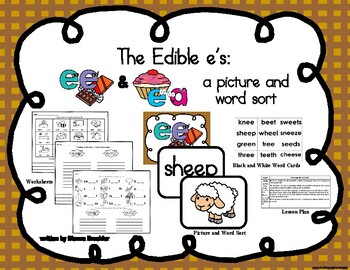 Preview of ee ea picture and word sort