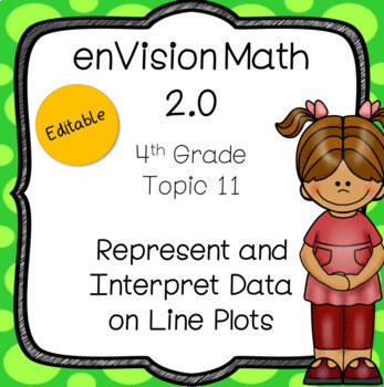 Preview of enVision 2.0 Common Core (2016) 4th Grade Topic 11 Line Plots