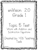 enVision 2.0 Topic 5 Test Grade 1