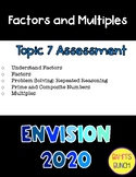 enVision 2020 Grade 4 - Topic 7 Assessment: Factors and Multiples