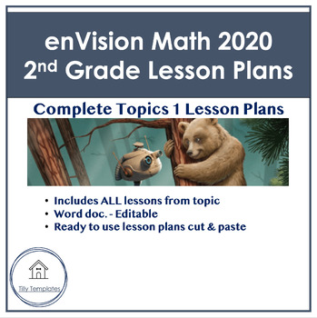 Preview of enVision 2020 Math | 2nd Grade | Topic 1 Lesson Plans