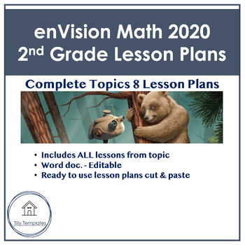 Preview of enVision 2020 Math | 2nd Grade | Topic 8 Lesson Plans