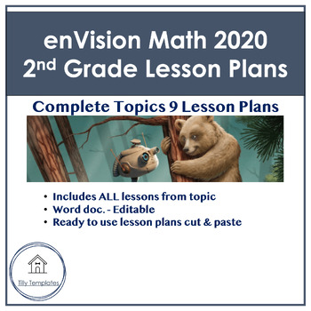 Preview of enVision 2020 Math | 2nd Grade | Topic 9 Lesson Plans