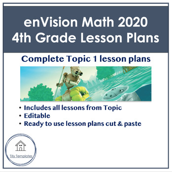 Preview of enVision 2020 Math | 4th Grade | Topic 1 Lesson Plans